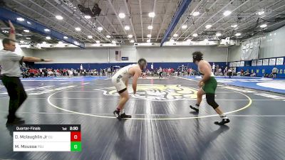 197 lbs Quarterfinal - Darby Mclaughlin Jr, Castleton vs Michael Moussa, Plymouth