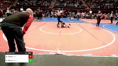 52 lbs Round Of 16 - Nelijah Davis, Claremore Wrestling Club vs Deion Berna, Wagoner Takedown Club