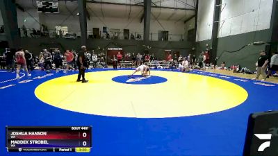 150 lbs Cons. Round 3 - Joshua Hanson, WA vs Maddex Strobel, WA