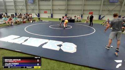 220 lbs Round 3 (8 Team) - Brycen Arthur, West Virginia vs Caleb Forbes, Georgia RED