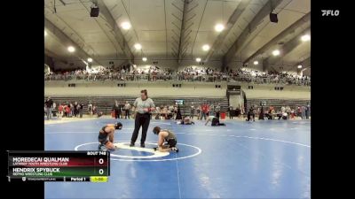 70A Semifinal - Moredecai Qualman, Lathrop Youth Wrestling Club vs Hendrix Spybuck, Repmo Wrestling Club