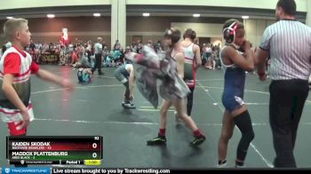 92 lbs Round 3 (4 Team) - Kaiden Skodak, Backyard Brawlers vs Maddox Plattenburg, Ares Black