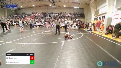 58 lbs Quarterfinal - Nelijah Davis, Black Fox Wrestling Club vs River Pearson, Scrap Yard Training