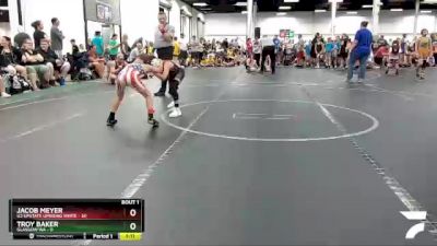 72 lbs Round 1 (4 Team) - Jacob Meyer, U2 Upstate Uprising White vs Troy Baker, Glasgow WA