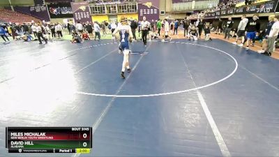 106 lbs Champ. Round 2 - Miles Michalak, New Berlin Youth Wrestling vs David Hill, Alabama