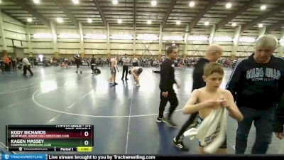 175 lbs Cons. Round 2 - Kody Richards, Bear River Junior High Wrestling Club vs Kagen Massey, Champions Wrestling Club