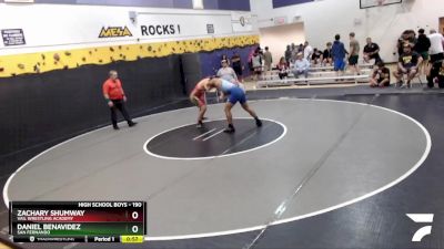 190 lbs Cons. Round 2 - Daniel Benavidez, San Fernando vs Zachary Shumway, Vail Wrestling Academy