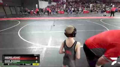 60 lbs Champ. Round 2 - River Jezwinski, Winneconne Youth vs Jakobie Liphart, Monroe Wrestling Club