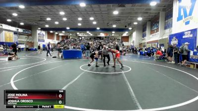 106 lbs Cons. Round 2 - Jose Molina, Santa Ana vs Joshua Orosco, Western