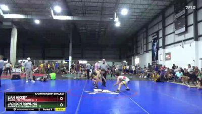 132 lbs Semis & 1st Wb (8 Team) - Jackson Rowling, DARKHORSE WRESTLING CLUB vs Liam Hickey, RALEIGH AREA WRESTLING