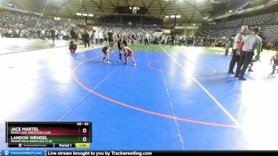 62 lbs Champ. Round 2 - Landon Wendel, Prometheus Wrestling Club vs Jace Martel, Moses Lake Wrestling Club