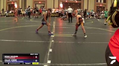 92 lbs Round 2 - Noah Vaughn, Slaughterhouse vs Malec Ksebe, McDonald Wrestling Academy