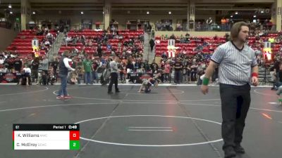 61 lbs Semifinal - Kane Williams, Maize Wrestling Club vs Caizer McElroy, Garden City Wrestling Club