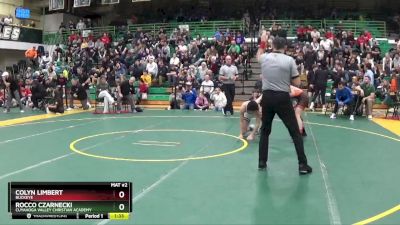 120 lbs Semifinal - Colyn Limbert, BUCKEYE vs Rocco Czarnecki, CUYAHOGA VALLEY CHRISTIAN ACADEMY