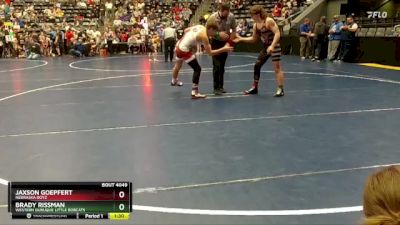 150 lbs Semifinal - Brady Rissman, Western Dubuque Little Bobcats vs Jaxson Goepfert, Nebraska Boyz