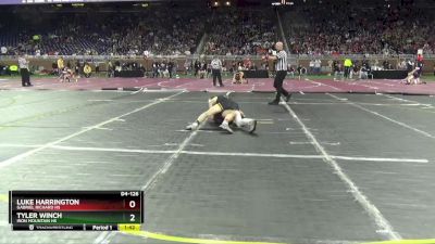 D4-126 lbs Quarterfinal - Luke Harrington, Gabriel Richard HS vs Tyler Winch, Iron Mountain HS