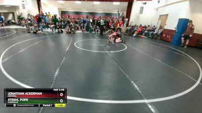 126 lbs Cons. Round 3 - Steehl Pope, Cokeville vs Jonathan Ackerman, Central