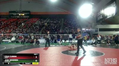 5A 132 lbs Semifinal - Jase Hendren, Lewiston vs Cole Currin, Kuna