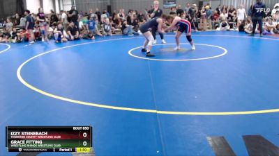 155 lbs Round 3 - Izzy Steinebach, Thurston County Wrestling Club vs Grace Fitting, Wrestling Rhinos Wrestling Club