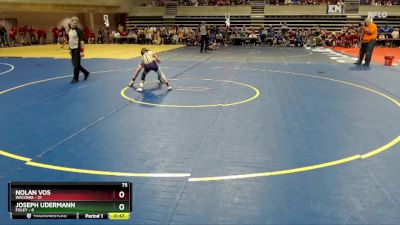 75 lbs Placement (4 Team) - Nolan Vos, Waconia vs Joseph Udermann, Foley