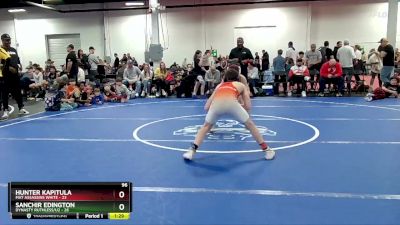 96 lbs Semis (4 Team) - Hunter Kapitula, Mat Assassins White vs Sanchir Edington, Dynasty Ruthless/U2