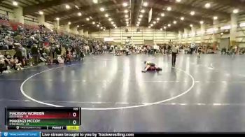 105 lbs Round 1 (6 Team) - Makenzi McCoy, Utah Black vs Madison Worden, Gold Rush