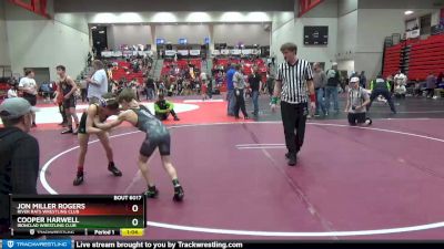 70 lbs Quarterfinal - Cooper Harwell, Ironclad Wrestling Club vs Jon Miller Rogers, River Rats Wrestling Club