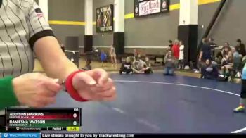 135 lbs Placement - Addison Harkins, Missouri Black vs Daniesha Watson, FEWTeamIowa