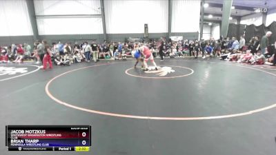 70-74 lbs Round 1 - Jacob Motzkus, Southwest Washington Wrestling Club vs Brian Tharp, Peninsula Wrestling Club