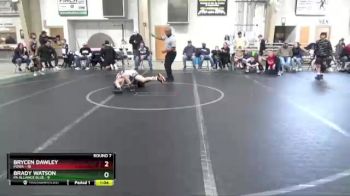 72 lbs Round 7 (8 Team) - Brycen Dawley, POWA vs Brady Watson, PA Alliance Blue