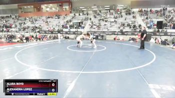 65 lbs Quarterfinal - Alara Boyd, IL vs Alexandra Lopez, CA