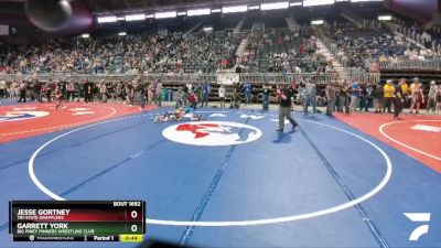 77 lbs Cons. Semi - Garrett York, Big Piney Pinners Wrestling Club vs Jesse Gortney, Tri-State Grapplers