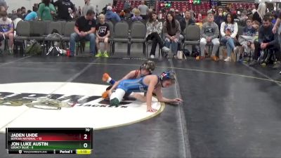 70 lbs Quarterfinals (8 Team) - Jaden Uhde, Gotcha National vs Jon Luke Austin, Legacy Blue