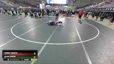 106 lbs Cons. Semi - Tommy Booth, IA vs Kiyan Simon, AL