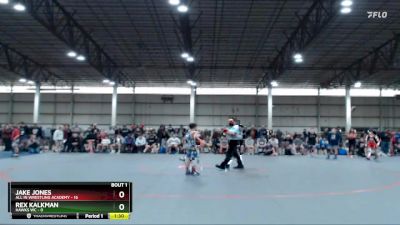 87 lbs Round 1 (4 Team) - Jake Jones, All IN Wrestling Academy vs Rex Kalkman, Hawks WC