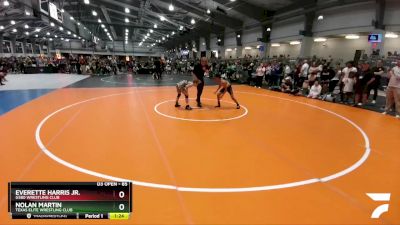 85 lbs Semifinal - Everette Harris Jr., G580 Wrestling Club vs Nolan Martin, Texas Elite Wrestling Club