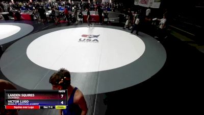 120 lbs Champ. Round 2 - Cristian Bustos, Reedley High School Wrestling vs Blake Lewis, Guardian Knights Wrestling Club