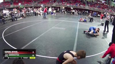 85 lbs Quarterfinal - Ezekiel Bonar, MWC Wrestling Academy vs Coy Herrington, NCYAC