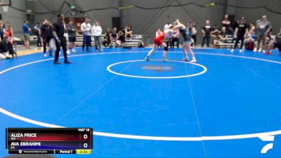 125 lbs Cons. Round 5 - Aliza Price, WA vs Ava Ebrahimi, CA