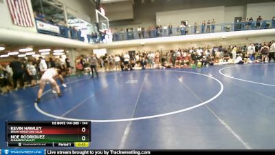 144 lbs Cons. Round 5 - Kevin Hawley, Bruin Wrestling Club vs Noe Rodriguez, Gunnison Valley