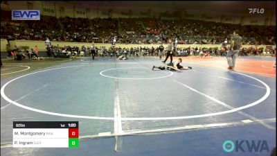 92 lbs Round Of 16 - Maverick Montgomery, Skiatook Bulldog Wrestling vs Parker Ingram, Cleveland Take Down Club