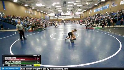 80 lbs Cons. Round 3 - Cache Earl, Sanderson Wrestling Academy vs Grant Pearson, Cougars Wrestling Club