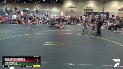 91 lbs Quarterfinals (8 Team) - Adonis Washington, American Gladiators-Venom vs Cade Riddle, Untouchables Black