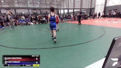 106 lbs Cons. Round 2 - Elijah Wightman, WA vs Brycen Dawley, WA