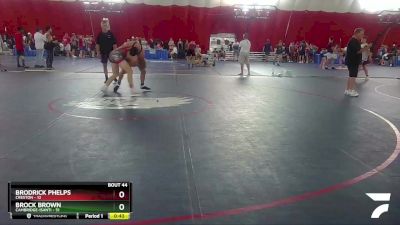 137-138 B Round 3 - Brodrick Phelps, Creston vs Brock Brown, Cambridge-Isanti