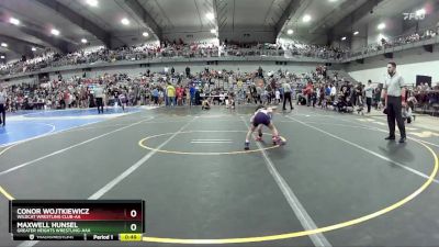 45 lbs Quarterfinal - Maxwell Hunsel, Greater Heights Wrestling-AAA vs Conor Wojtkiewicz, Wildcat Wrestling Club-AA