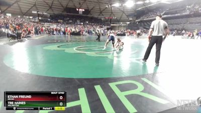 3A 138 lbs Semifinal - Tre Haines, Arlington vs Ethan Freund, Kelso