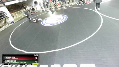 59 lbs Champ. Round 1 - Casper Lin, California Grapplers vs Ayden Cruz, Vasky BrosPitman Wrestling Club