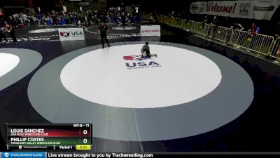 71 lbs Cons. Round 3 - Louis Sanchez, USA Gold Wrestling Club vs Phillip Coates, Tehachapi Valley Wrestling Club