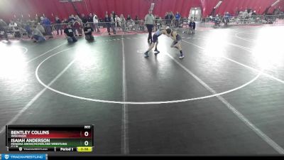 92 lbs Cons. Round 3 - Bentley Collins, Wisconsin vs Isaiah Anderson, Monona Grove/McFarland Wrestling Club